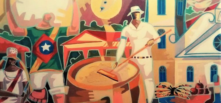 Reprodução de obra do artista Moacir Cardoso imagem sem descrição.